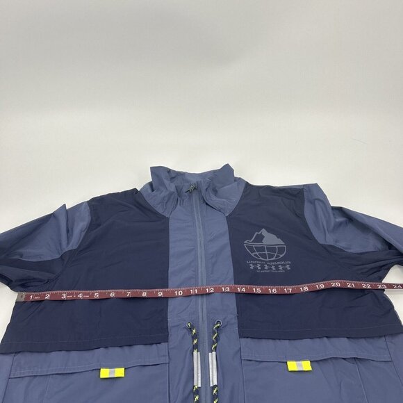 Under Armour Jacket Women's S Bluish Gray Full Zip UA Run Storm Trail Hiking NEW - Picture 9 of 10